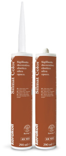 Герметик силиконовый KeraKoll Silmat Color матовый КК103 Терракотовый (290 мл)